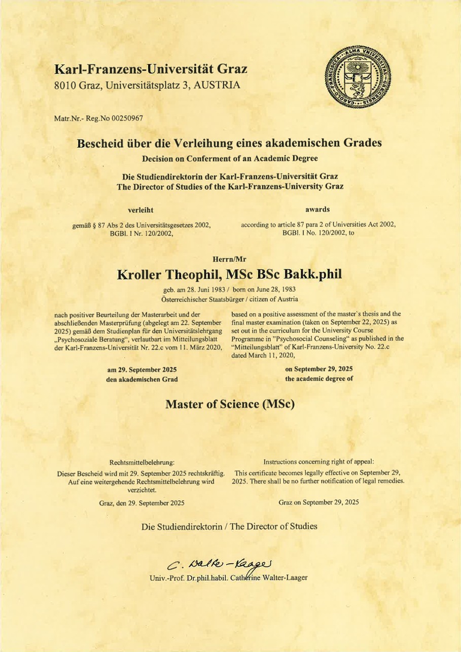 Vorschau Master-Urkunde
